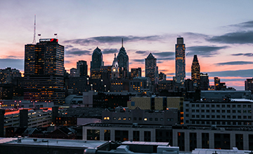 Sky line of the city of Philadelphia